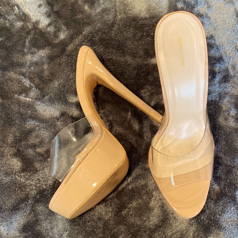 PLT Clear Front Heels